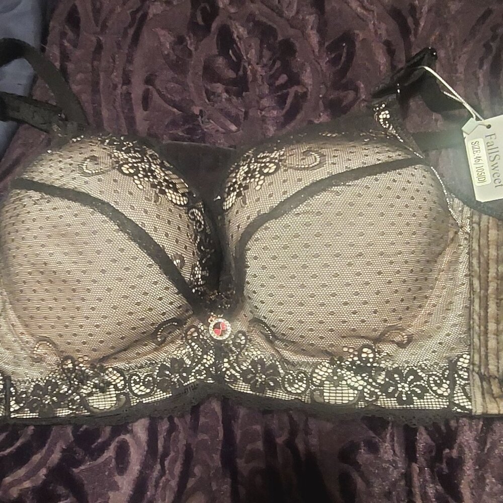Fall Sweet padded push up lace bra 46D